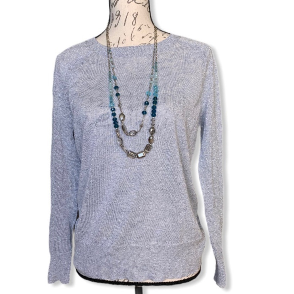 J. Crew Metallic lightweight Sweater